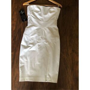 Bebé strapless charlie girl glory seam dress size 2 new